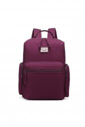 Bagacar Smart Bag 3124 Okul ve Günlük Laptop Bölmeli Sırt Çantası Bordo - 5