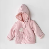 Andywawa Pembe Kız Bebek Mont thumbnail 2