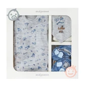 ANDYWAWA GRİ ERKEK BEBEK HASTANE ÇIKIŞI thumbnail 1