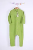 Babyhola Kız Erkek Çocuk Casual Keten Tulum 1632 - 4