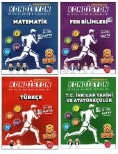 Newton 8. Sınıf LGS Matematik + Fen Bilimleri + Türkçe + İnkılap Kondisyon Denemeleri 4 Kitap - 1