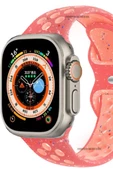 Apple Watch 38 mm KRD-02 Seri Suya Dayanıklı Delikli Renkli Silikon Kordon - 9