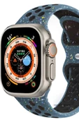 Apple Watch 38 mm KRD-02 Seri Suya Dayanıklı Delikli Renkli Silikon Kordon - 6