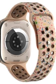 Apple Watch 38 mm KRD-02 Seri Suya Dayanıklı Delikli Renkli Silikon Kordon - 2