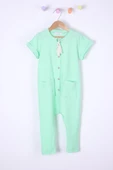 Babyhola Kız Erkek Çocuk Casual Gofre Tulum 1706 - 5