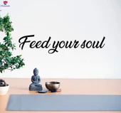 Oturma Odası, Ofis, Dükkan Duvar Sticker Alıntı Sözler Ruhunuzu Bulun Yoga Odası Çıkartmaları 28,5 inç x 6 inç - 1