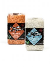 Organik Kırmızı Mercimek 1 kg ve Organik Pirinç 1 kg - 1