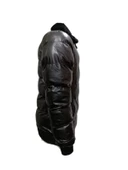 Zagmen Z01272 Erkek Yakası Kürklü Fermuarlı Şişme Deri Mont - 3