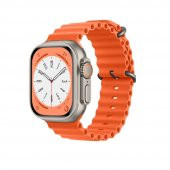 ScHitec Watch HK9 Ultra 2 Amoled Ekran Android İos HarmonyOs Uyumlu Akıllı Saat Turuncu - 1