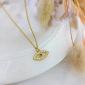 Vaoov 925 Ayar Gümüş Göz Kolye thumbnail 4