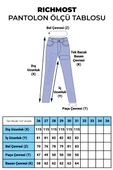 Bacakları Yırtıklı ve Paçaları Yırtmaçlı Geniş Paçalı Kadın Kot Pantolon Jean Orta Mavi Denim - 3