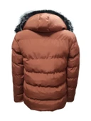 Zagmen Z01325 Erkek Kapüşonu Kürklü İçi Peluşlu Şişme Mont thumbnail 3