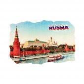 Rusya Kremlin Sarayı Fresco Magnet thumbnail 1