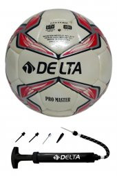Delta Pro Master El Dikişli 4 Numara Dura-Strong Futbol Topu + Çok Fonksiyonlu Top Pompası İkili Set - 1