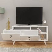 BMdekor TV Sehpası Yaprak Beyaz 150 cm - 2
