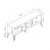 BMdekor TV Sehpası Alfas Kristal 150 cm - 3