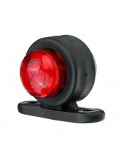 OTO MOTTO Mini Takoz Lamba Tek Ledli Kırmızı-Beyaz 12v-24v 1 adet - 2