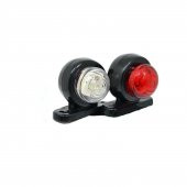 OTO MOTTO Mini Takoz Lamba Tek Ledli Kırmızı-Beyaz 12v-24v 1 adet - 3