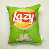 TİNEKE CİPS DAYANIKLI SESLİ KÖPEK OYUNCAĞI ( LAZY ) 1 ADET - 2