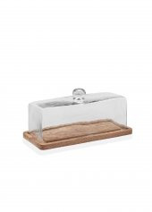 The Mia Madera Dikdörtgen Kek Saklama Fanusu 15x32x14 cm - 1