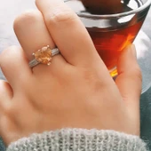 ​Gümüş Kalpli Bayan Yüzük SL3553 thumbnail 4