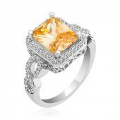 Gümüş Baget Kare Bayan Yüzük  SL1993 thumbnail 1