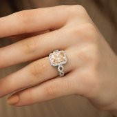 Gümüş Baget Kare Bayan Yüzük  SL1993 thumbnail 3