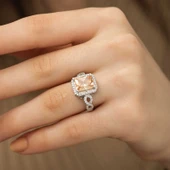 Gümüş Baget Kare Bayan Yüzük  SL1993 thumbnail 8