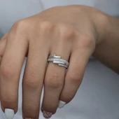 Gümüş Zirkon Taşlı Bayan Yüzük SL1973 thumbnail 9