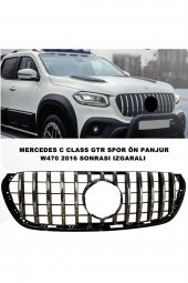 Mercedes X Class W470 Gtr Spor Ön Panjur Izgaralı Piano Black & Krom Şeritli uyumlu 2016 Sonrası - - 1