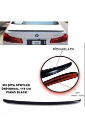 Üniversal Uyumlu Bagaj Üstü Spoyler Bagaj Çıtası 115 Cm Piano Black - 1