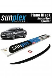 Citroen Elysee Bagaj Üstü Spoiler Piano Black A+ Kalite Uyumlu - 1