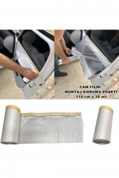 Araç Cam Filmi Montaj Poşeti Kapı Koruma Örtüsü Naylon 110 Cm X 30 Mt - 1