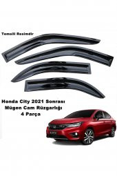 Honda City Mügen Cam Rüzgarlığı 2021 Sonrası Kasalar 4 Lü Set Mügen Cam Rüzgarlığı - caraks - 1