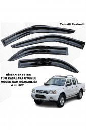 Nissan Skystar Mügen Cam Rüzgarlığı Tüm Kasalara Uyumlu 4 Lü Set Skystar Cam Rüzgarlığı - - 1