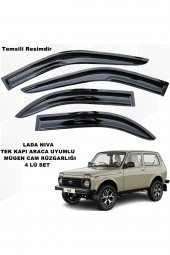 Lada Niva Mügen Cam Rüzgarlığı Tek Kapı Araç Tüm Kasalara Uyumlu 4 Lü Set Cam Rüzgarlığı - - 1