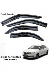 Skoda Rapid Sedan Mügen Cam Rüzgarlığı 2012 Sonrası 4 Lü Takım - - 1