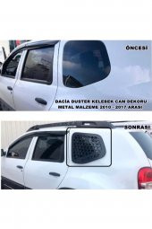 Dacia Duster Kelebek Cam Koruma Dekoru Metal Malzeme 2010 - 2017 Arası 2 Parça - - 1