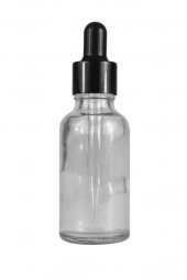Damlalıklı Cam Şişe Şeffaf 30ml - 1