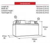 BS BATTERY BTX20CH-BS Motosiklet Aküsü 300616 thumbnail 2