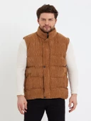 Zagmen Z01358 Erkek Oversize Çıtçıtlı Erkek Kadife Şişme Yelek - 2