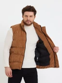 Zagmen Z01358 Erkek Oversize Çıtçıtlı Erkek Kadife Şişme Yelek thumbnail 5