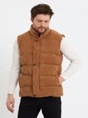 Zagmen Z01358 Erkek Oversize Çıtçıtlı Erkek Kadife Şişme Yelek - 4