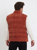 Zagmen Z01358 Erkek Oversize Çıtçıtlı Erkek Kadife Şişme Yelek - 6