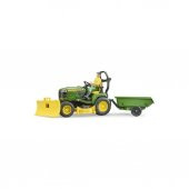 Bruder John Deere Çim Biçme Traktörü ve Bahçıvan 62104 lİSANSLI üRÜN - 1