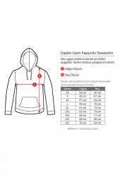 Kova Burcu Astroloji İkon Gri Kapşonlu Sweatshirt Hoodie - 3
