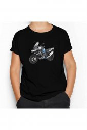 BMW GS Blue Siyah Çocuk Tişört 11-12 Yaş - 1