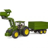 Bruder John Deere 03155 Kepçeli Traktör ve Römork - 1