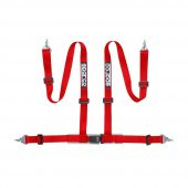 SPARCO 4 NOKTA CADDE KEMERİ Kırmızı 04604BM1RS - 1