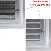 Menfez Banyo Wc Tuvalet Havalandırma Plastik Panjur Gri 60x60 CM thumbnail 6